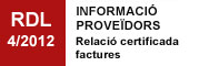 INFORMACIÓ PROVEÏDORS